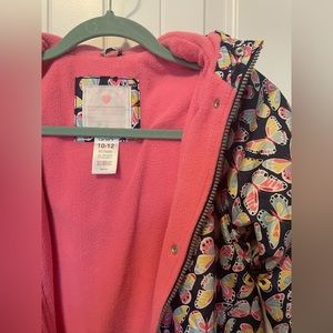 Carter’s Girl’s 10-12 Butterfly All-Purpose Weather Jacket